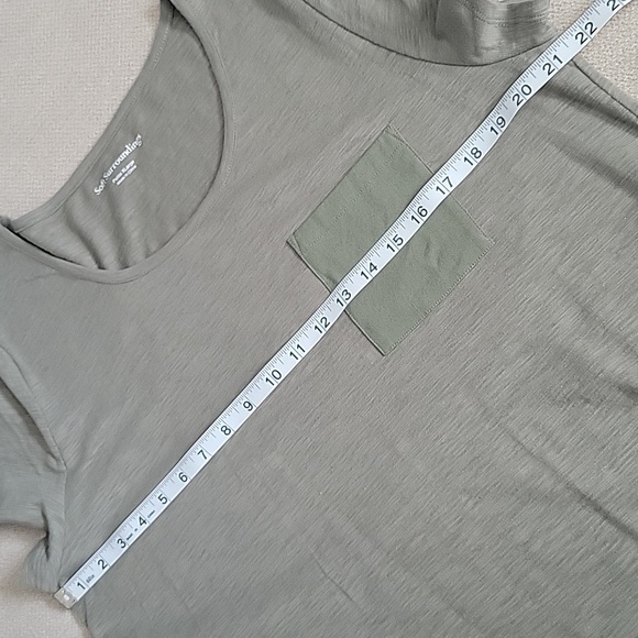 Soft Surrounding Dress Olive Green Linen Blend Midi Stretch Transitional 1X XLP - Picture 7 of 16
